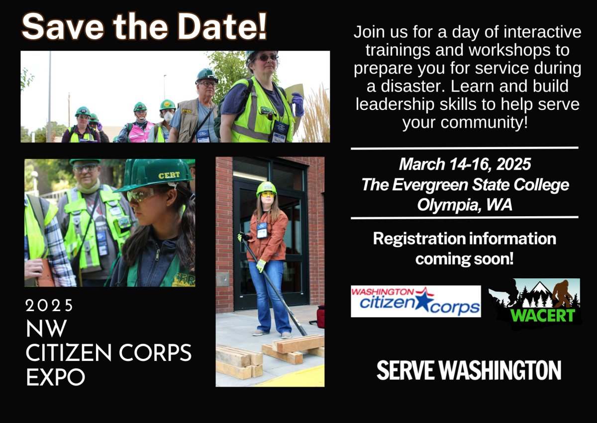 NW Citizen Corps Expo 2025 save the date card 