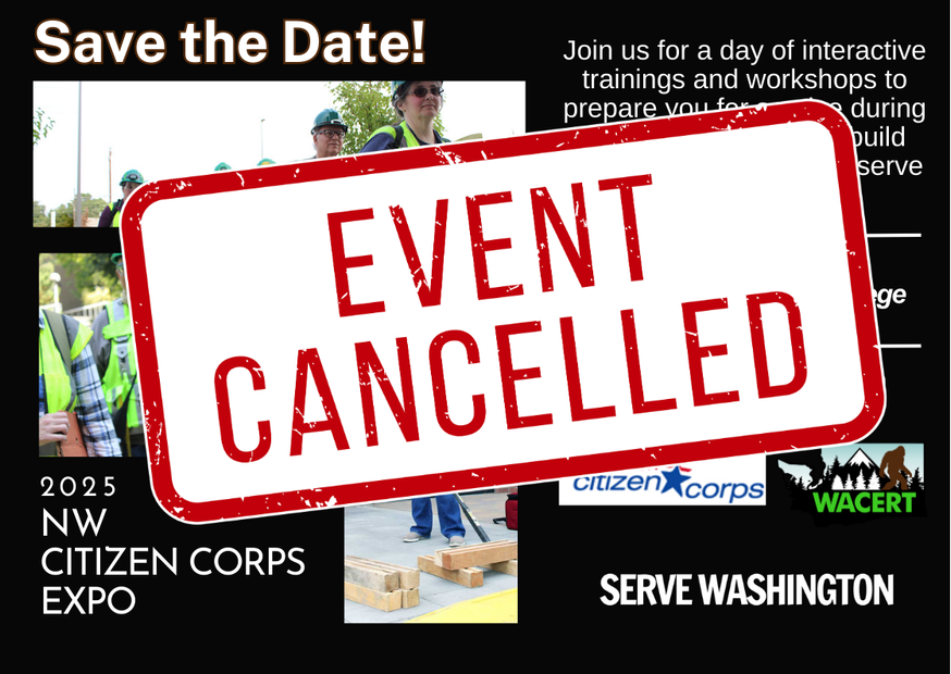 NW Citizen Corps Expo 2025 save the date card 