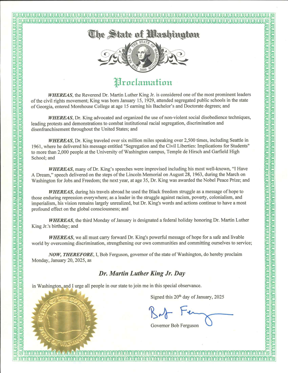 governor's MLK Day proclamation 2025