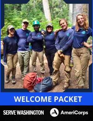 image of cover of AmeriCorps member welcome packet